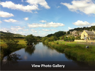The River Coquet at Rothbury in Summer