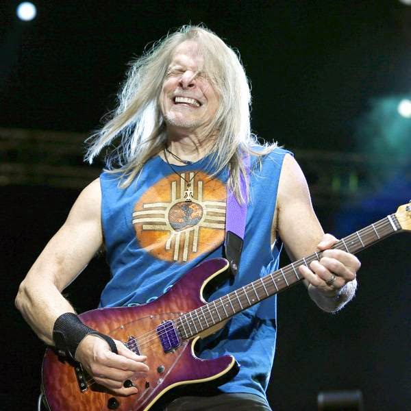 Steve Morse of 'Deep Purple' performs on stage of the Nice Jazz Festival on July 10, 2014 in Nice, southeastern France.