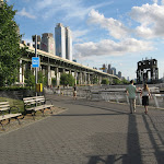The path on the West Side of Upper Manhattan