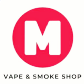 M Vape and Smoke logo