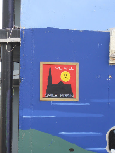Gap filler project: part of a mural I came across while walking north / north east of the Red Zone. 