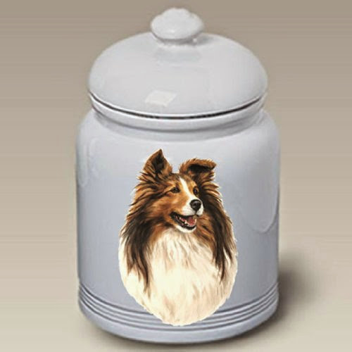  Shetland Sheepdog (Sable): Ceramic Treat Jar 10