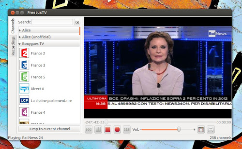 FreetuxTV su Ubuntu