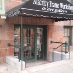 Alacrity Frame Workshop logo