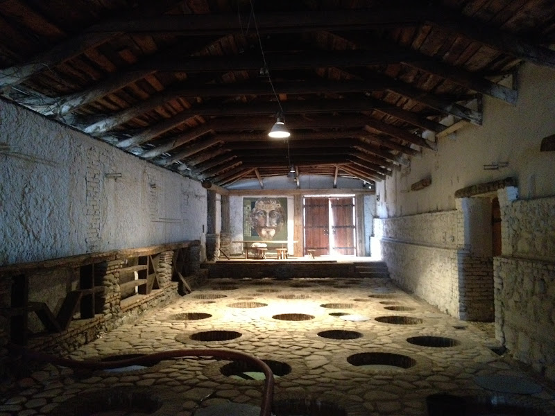 The underground buried jars in Kindzmarauli Winery