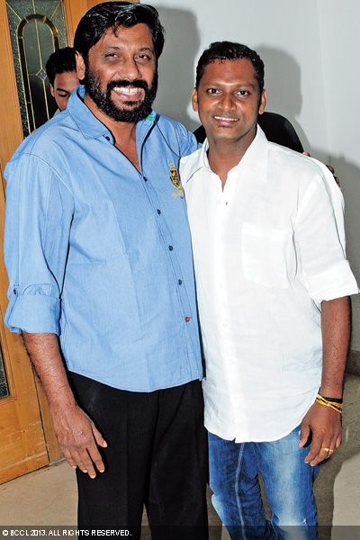 Siddique and Vinod Vijayan during an audio launch event held in Kochi.