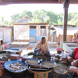 Sasak woman selling spices