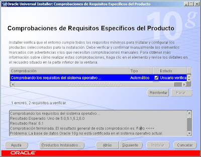 Instalar Oracle Database 10g R2 x64 en Microsoft Windows Server 2008 Standard x64