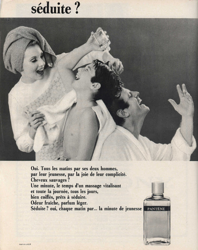 Publicité vintage : Séduite ? / Pantène - Pour vous Madame, pour vous Monsieur, des publicités, illustrations et rédactionnels choisis avec amour dans des publications des années 50, 60 et 70. Popcards Factory vous offre des divertissements de qualité. Vous pouvez également nous retrouver sur www.popcards.fr et www.filmfix.fr   - For you Madame, for you Sir, advertising, illustrations and editorials lovingly selected in publications from the fourties, the sixties and the seventies. Popcards Factory offers quality entertainment. You may also find us on www.popcards.fr and www.filmfix.fr