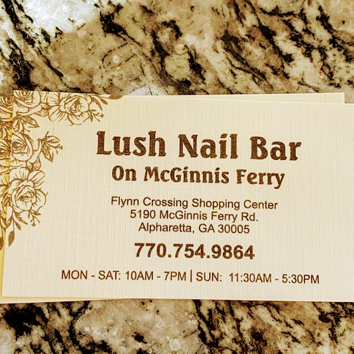 Lush Nail Bar Alpharetta On Mcginnis Ferry logo