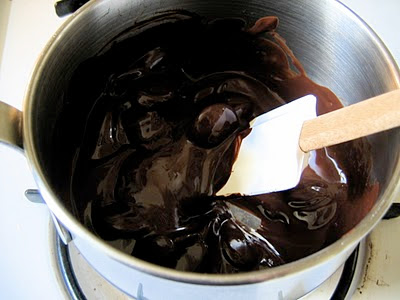 melting chocolate in a bowl 