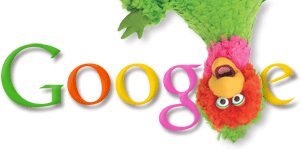 Doodle de Google con "Abelardo Montoya" para conmemorar el 40 aniversario de Barrio Sésamo (Sesame Street)