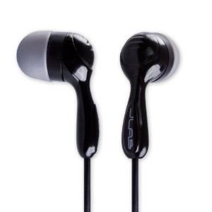  JBuds Hi-Fi Noise-Reducing Earbuds Style Headphones (Black / Chrome Silver)