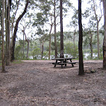 The picnic table are Little Mountain campground