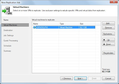 Crear trabajo de réplica de máquina virtual ESXi en Veeam Backup & Replication