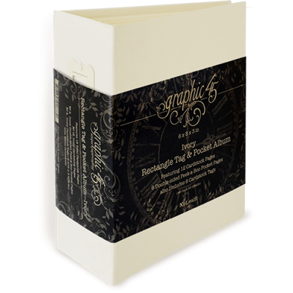 Staples - Rectangle Tag & Pocket Album - Ivory