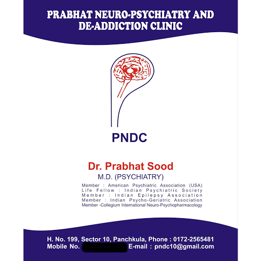 Prabhat Neuro-psychiatry and Deaddiction Clinic, #199,Sector-10, Near inter state bus terminus, Panchkula, Haryana 134109, India, Psychiatrist, state HR