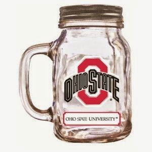  Ohio State Buckeyes Mason Jar 20oz - w/LID