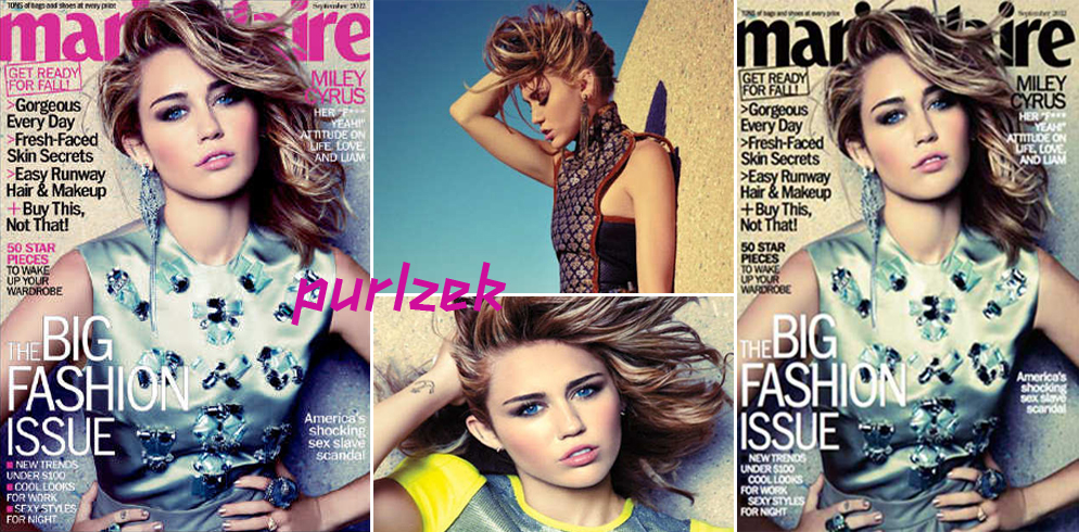 Miley Cyrus Photoshoot Marie Claire September 2012 (Video)