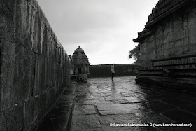 In the rains at Doddagaddavalli temple