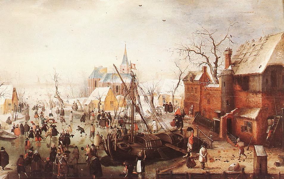 Hendrick Avercamp - Winter Scene at Yselmuiden
