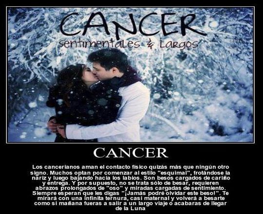 ¿ Como besan los cancer ? Su estilo de besar