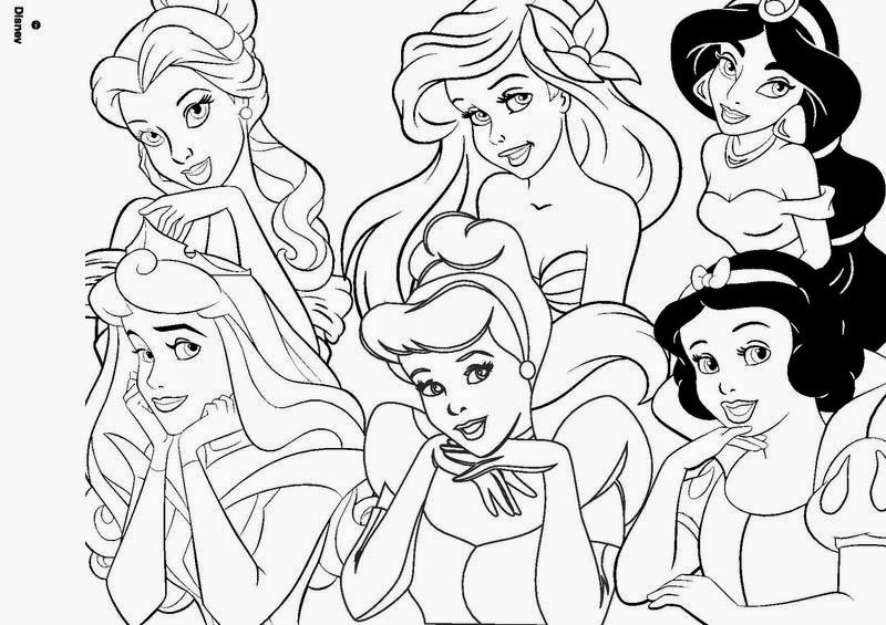 dessin princesse a colorier gratuit