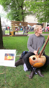 Some of the offerings at the PSU Portland Farmers market on Saturdays - music