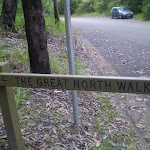 Great North Walk sign beside road (6673)