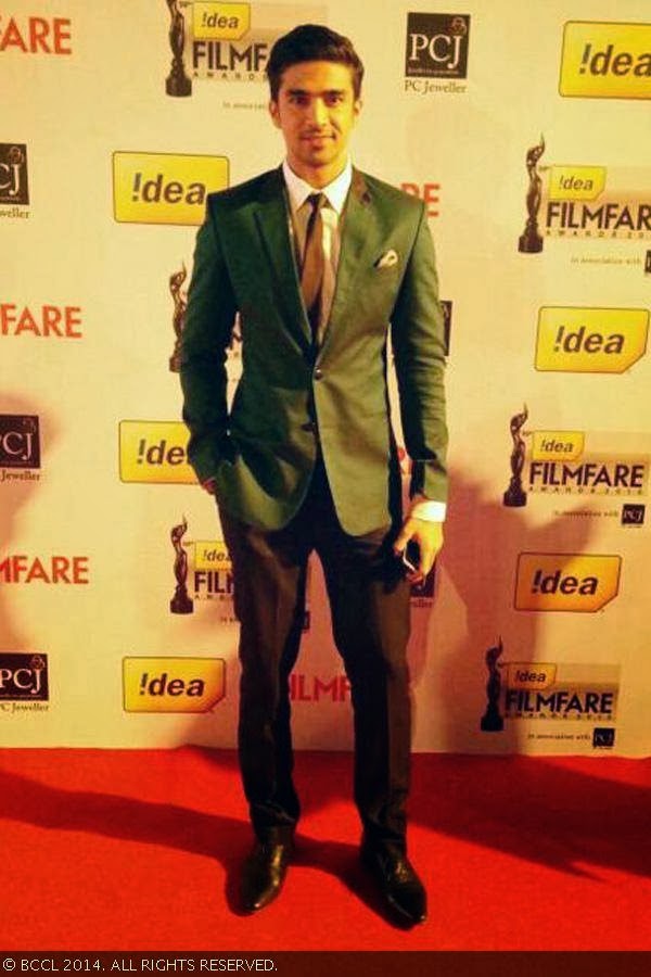 Saqib Saleem at the 59th Idea Filmfare Awards 2013, held at the Yash Raj Studios in Mumbai, on January 24, 2014.