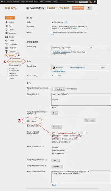 Cara Menonaktifkan Fitur Name/Url Dan Anonymous Pada Komentar Cara Menonaktifkan Fitur Name/Url Dan Anonymous Pada Komentar