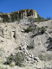 Recent rockfall