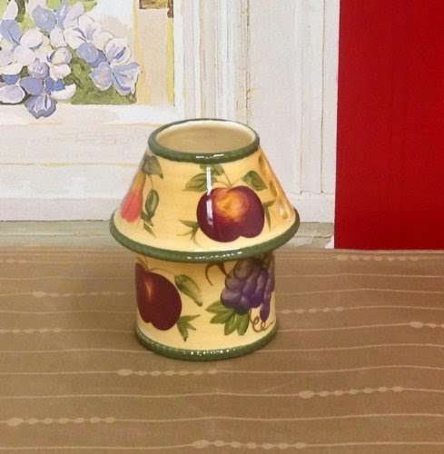  Tuscany European Fruit Candle Jar holder 4-5/8