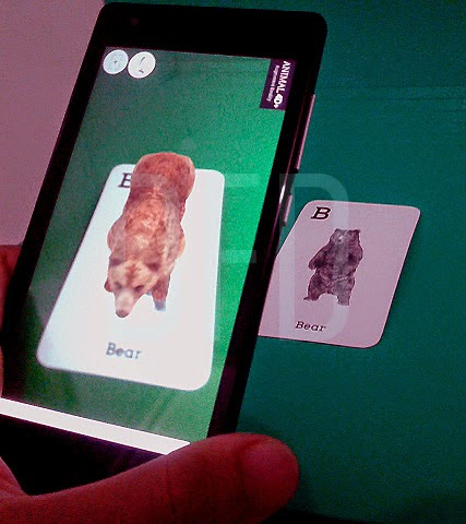 Kartu animal 4d + augmented reality