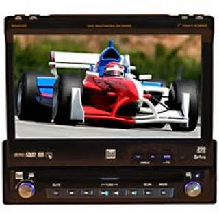 Dual XDVD700 AM/FM/DVD Receiver with 7-Inch Motorized LCD, Touch Screen, Audio/Video/i-Pod Interface (Black)