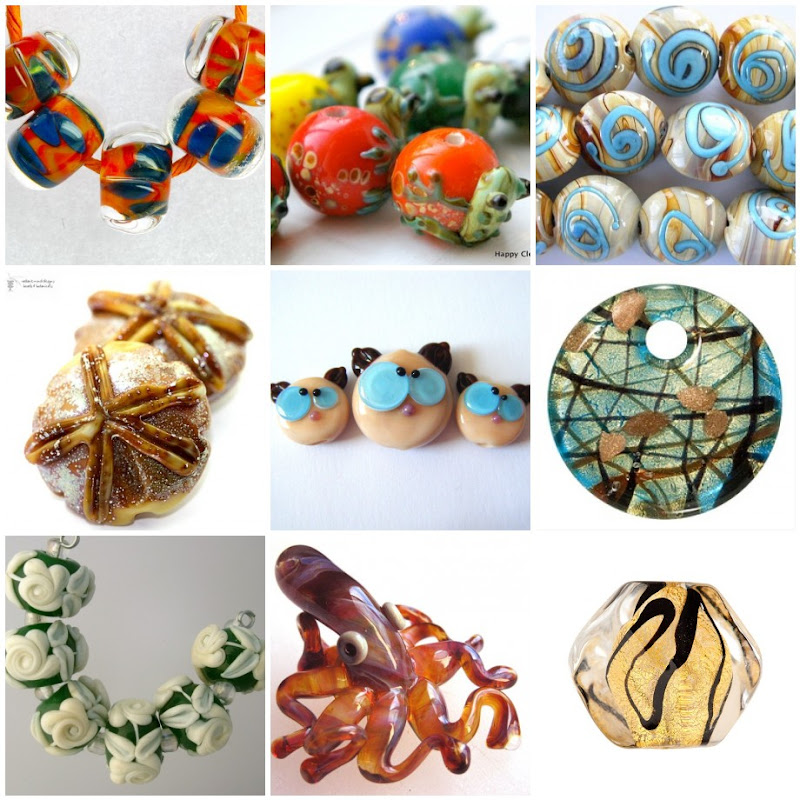 Assorted Lampwork Glass Beads