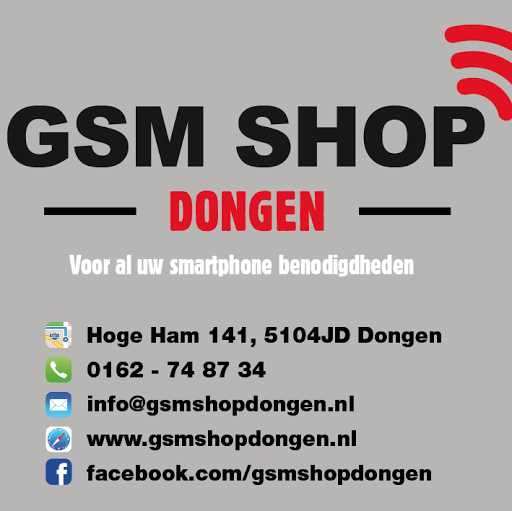 Telefoon reparatie Dongen iPhone Samsung Gsm Shop Telefoonmaken logo
