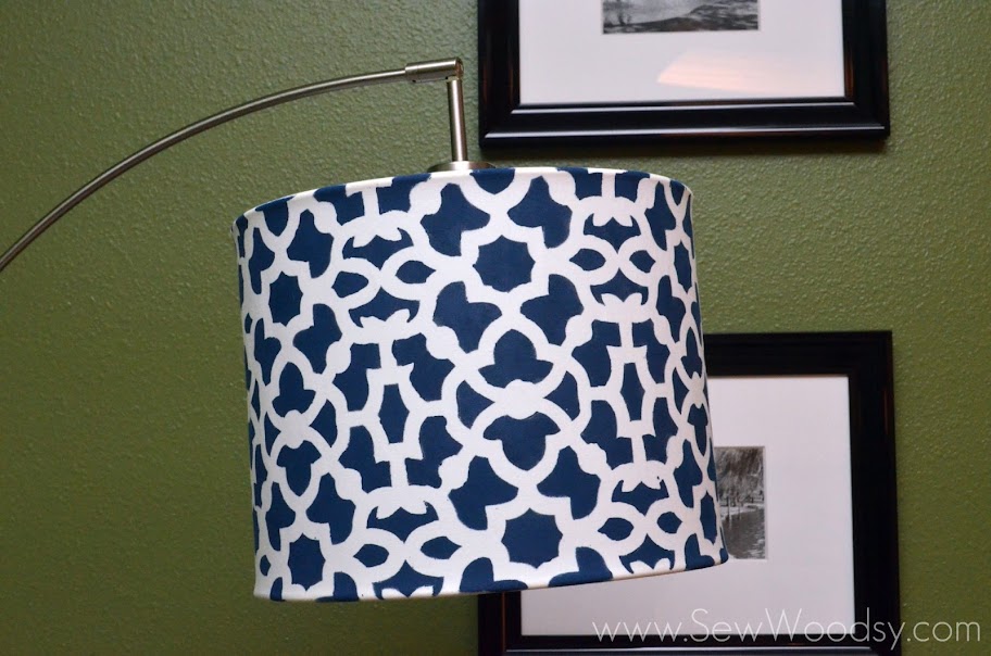 How to Stencil a Lampshade