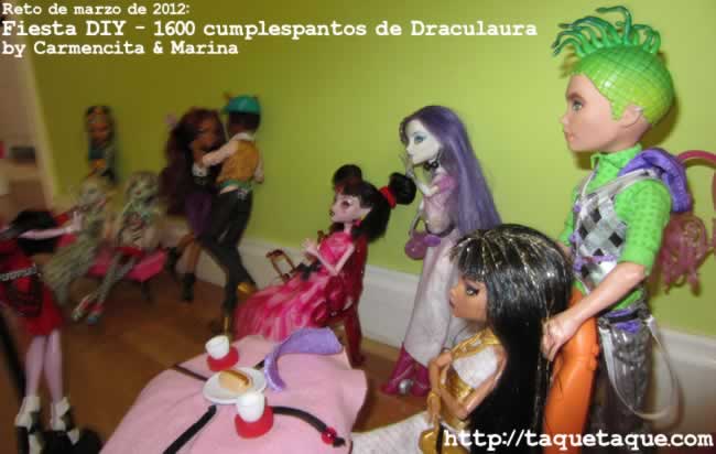 Reto de Marzo de 2012 - Fiesta DIY del 1600 Cumplespantos de Draculaura by Carmencita & Marina