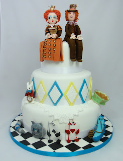 Alice in Wonderland Mad Hatter Cakes  Wedding  Birthday 