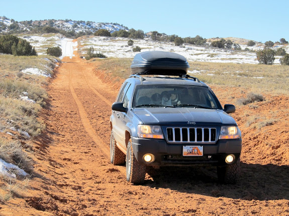 Descending from Hans Flat onto the Spur