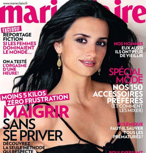Penelope Cruz models for Marie Claire France, March 2011