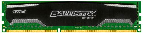  Crucial Ballistix Sport 6GB Kit (2GBx3) DDR3 1600 MT/s (PC3-12800) CL9 @1.5V UDIMM 240-Pin Memory BLS3KIT2G3D1609DS1S00