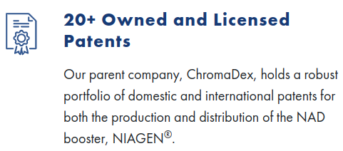 Tru Niagen is suing Elysium for copyright infringement.