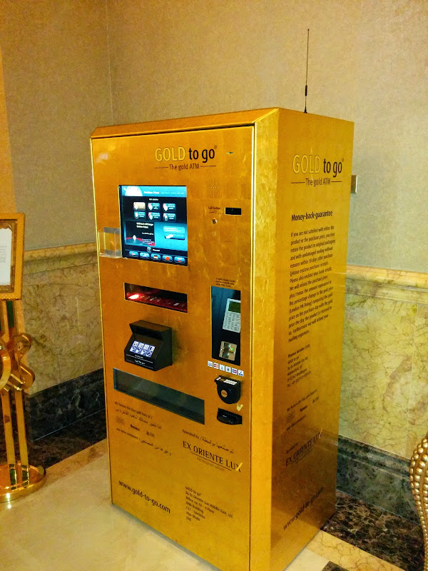 Gold ATM at Emirates Palace