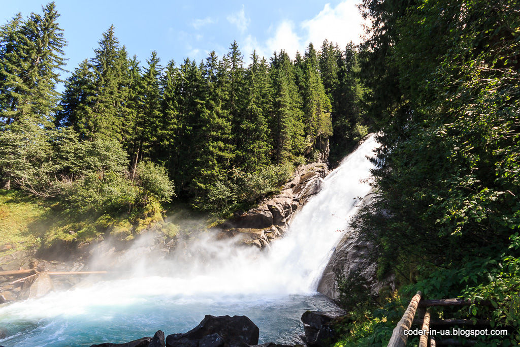 криммльские водопады. австрия