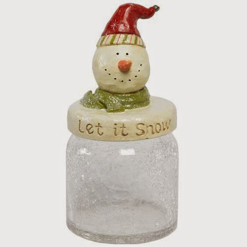  Snowman Let It Snow Candy Jar