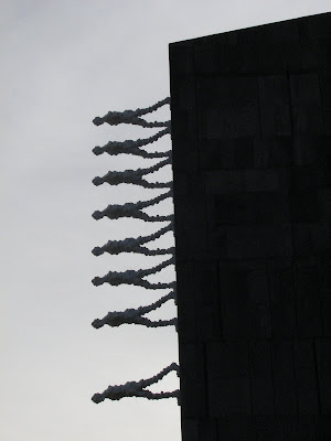 Wall walking sculpture, Vienna, Austria