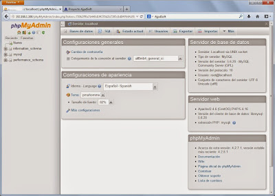 Instalar phpMyAdmin en Linux CentOS 7 para administrar servidor MySQL vía web