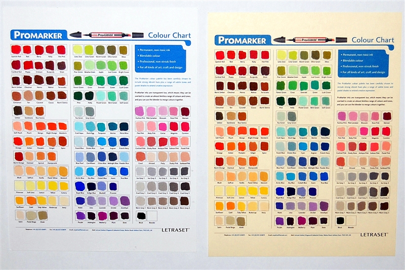 Promarker Color Chart